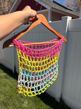 Crochet mesh top funky fun goes with everything